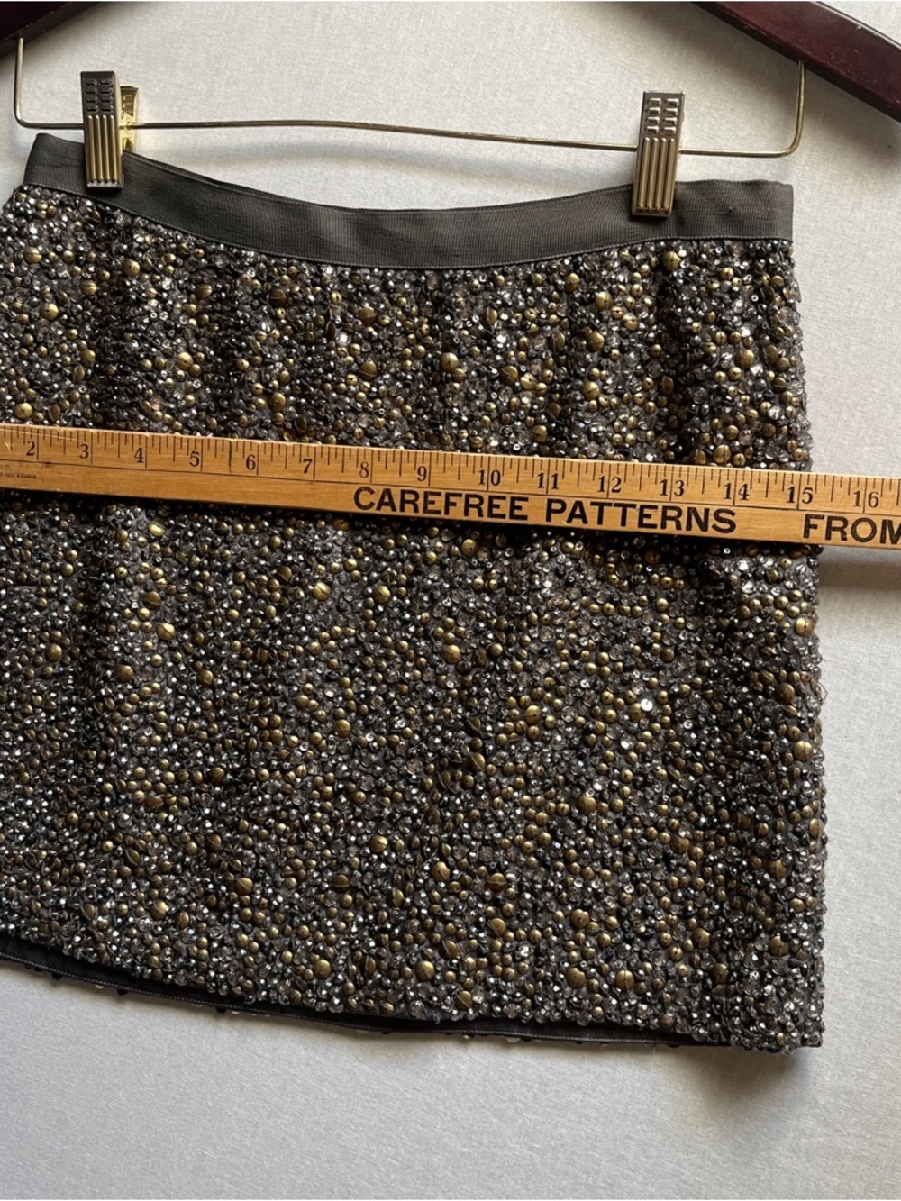Haute Hippie Beaded Silk Mini Skirt Embellished XS - Picture 8 of 10